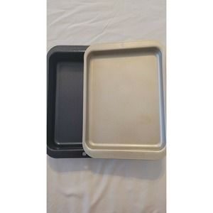 Nordic Ware broiler‎ rack tray toaster rack 10" x 7" with lid/tray